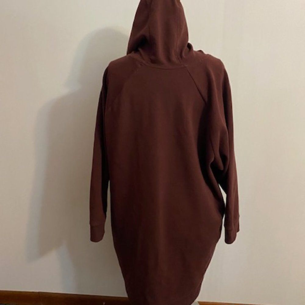 Old Navy Brown Dynamic Fleece hoodie oversized top, size 2X - Picture 2 of 4